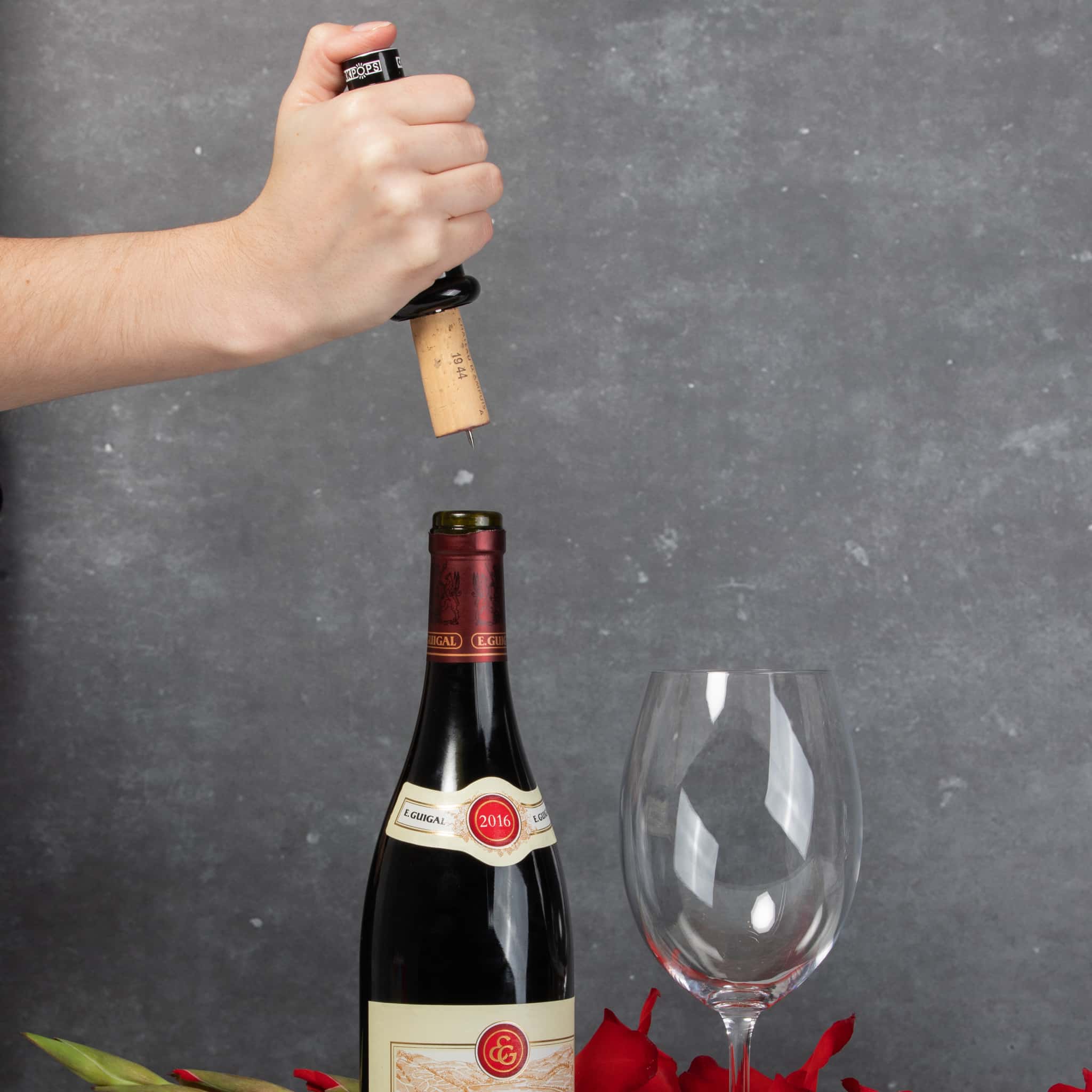 Corkpops Wine Opener Black Boyd and Co